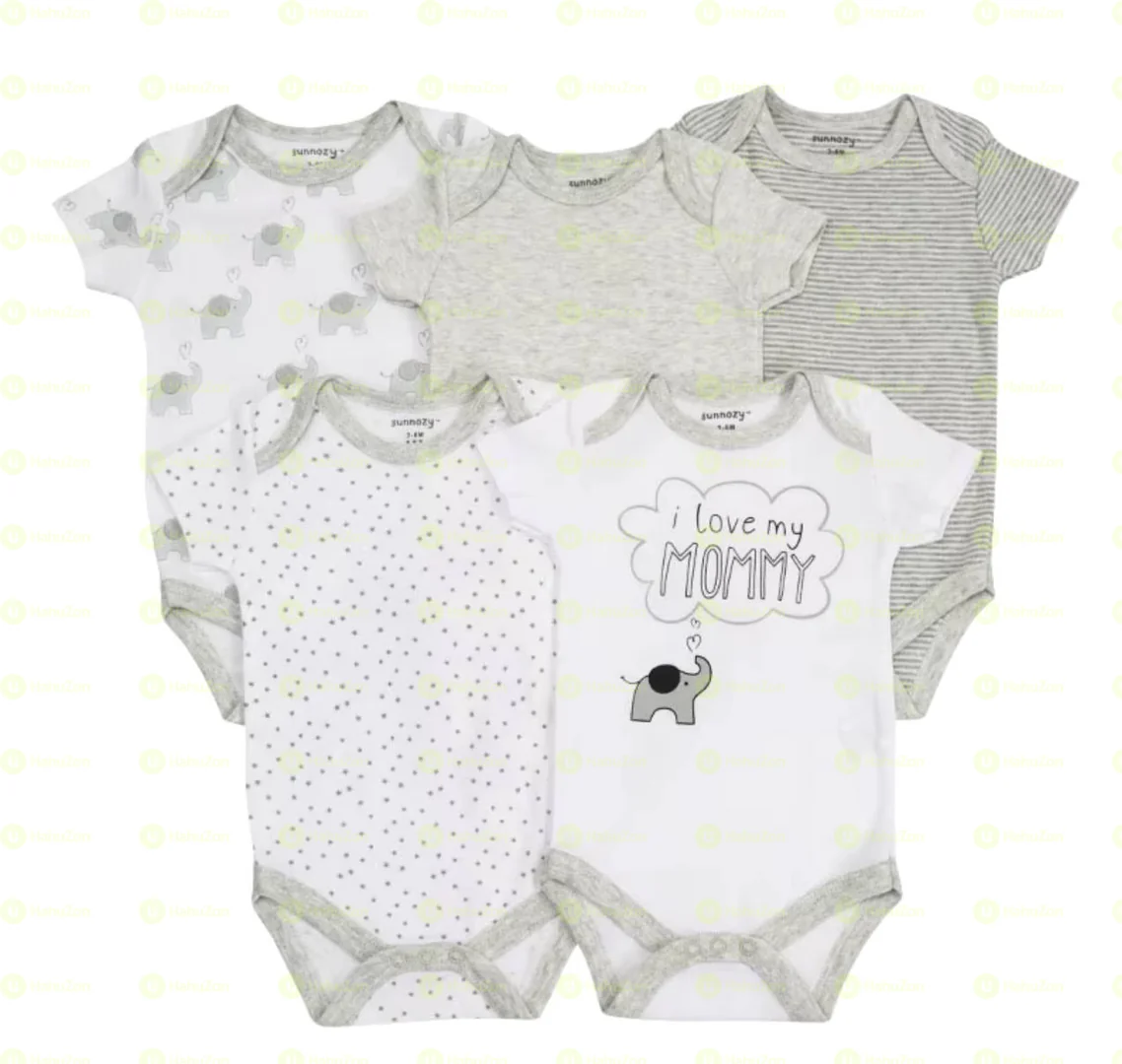 5 pis Diaper T-shirt