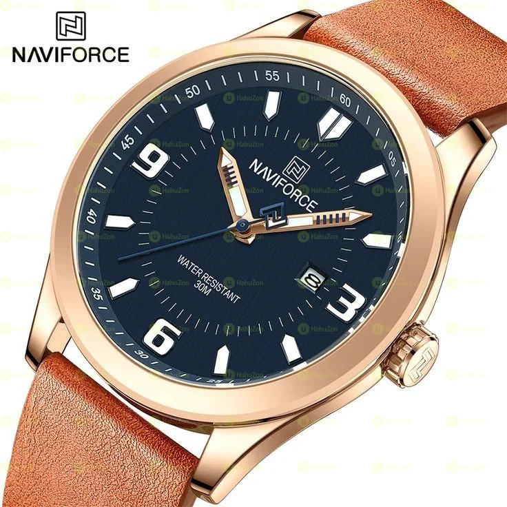 NaviForce Leather Men's Watch