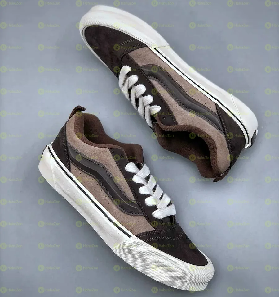 Vans KNU SKOOL Pop Brown Black White Men’s Shoes