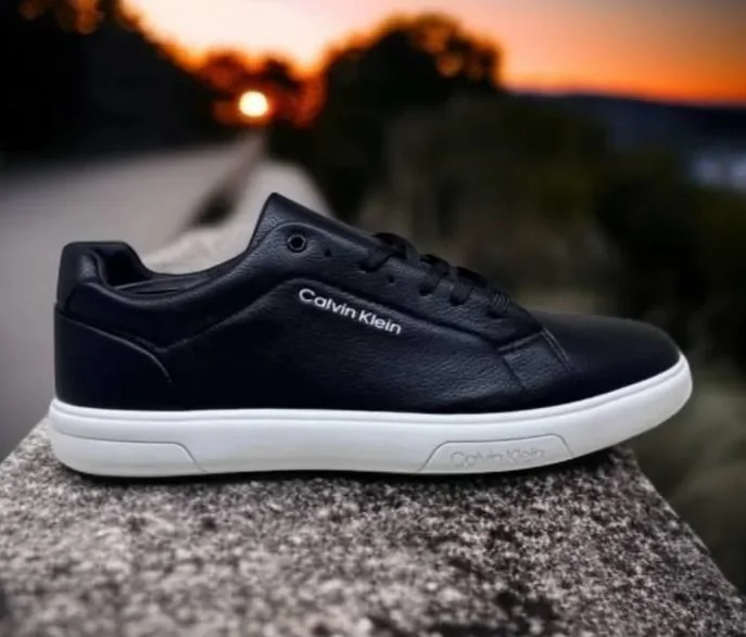 Calvin Klein CK Casual Leather Black White Men’s Shoes