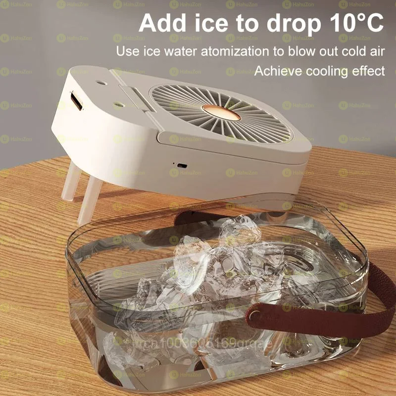 Dual Spray Humidifying Fan with Night Light