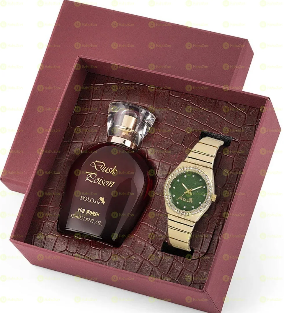 Polo Air Women's Wristwatch & Perfume Gift Set