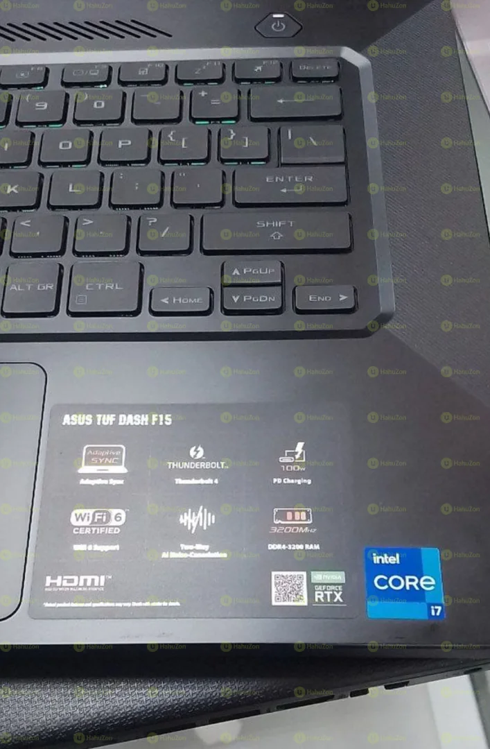 ASUS TUF DASH F15  Intel Core  i7 11th Generation Laptop