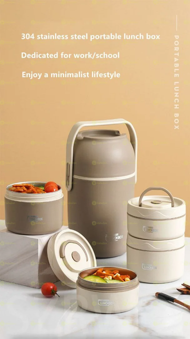 2 in 1 Stainless Steel Leak-proof Thermal