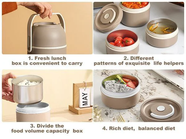 2 in 1 Stainless Steel Leak-proof Thermal