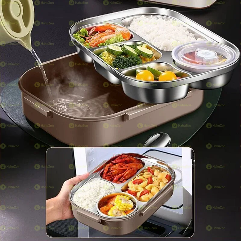 5 in 1 Insulated Thermal Lunchbox with Spoon Chopstick and Bowl