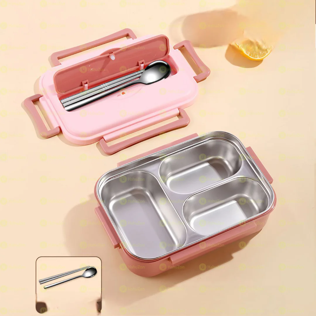 5 in 1 Insulated Thermal Lunchbox with Spoon Chopstick and Bowl