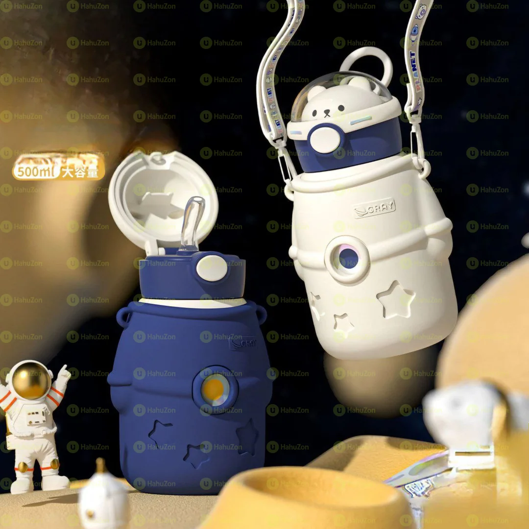 Astronaut Bear Stainless Steel Thermos Cup