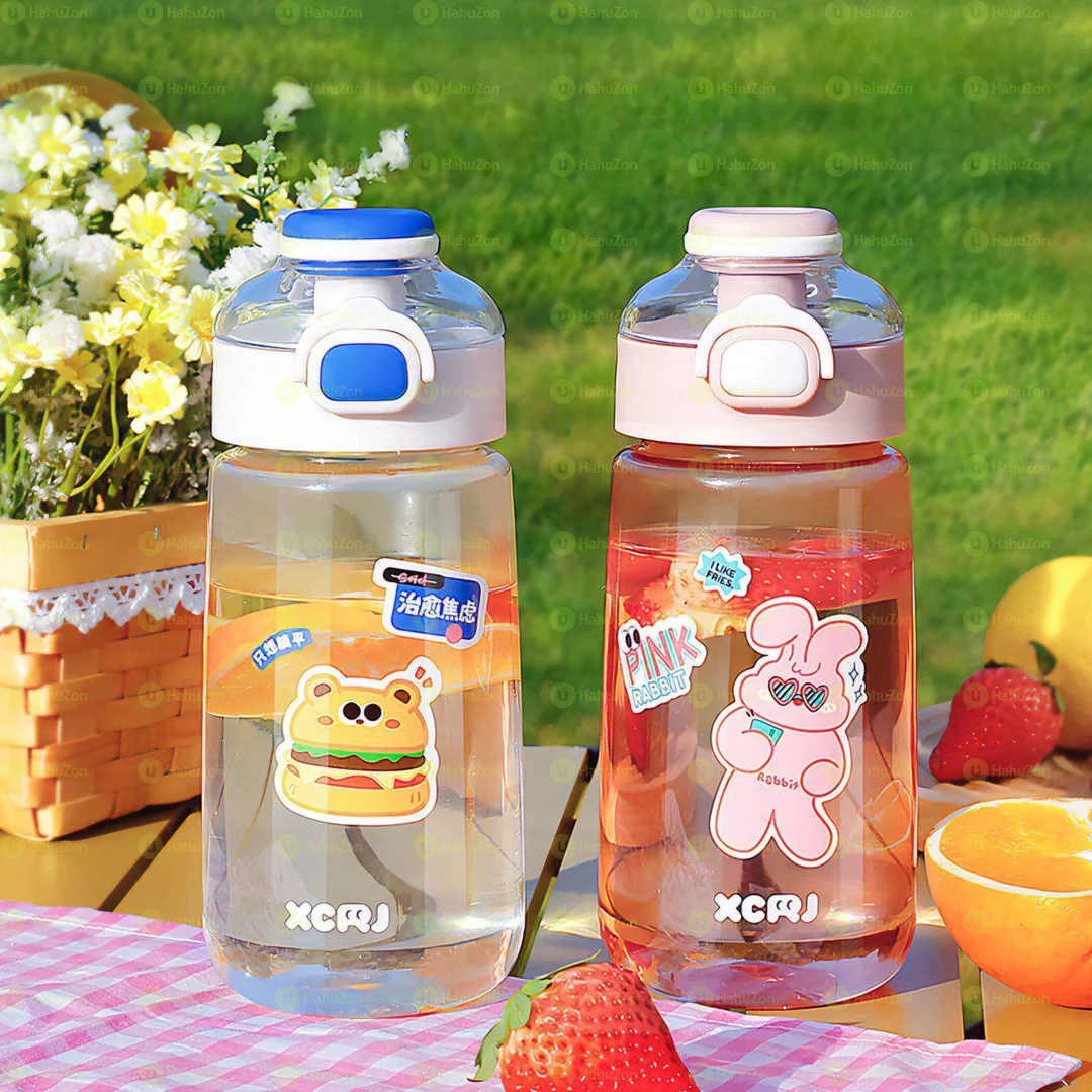 Cute Kids Straw Plastic Cup