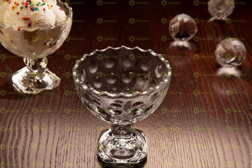 Beautiful Fruit and Ice Cream Glass Set