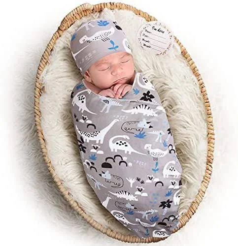 የአራስ ልጆች መጠቅለያ ከኮፍያ ጋር