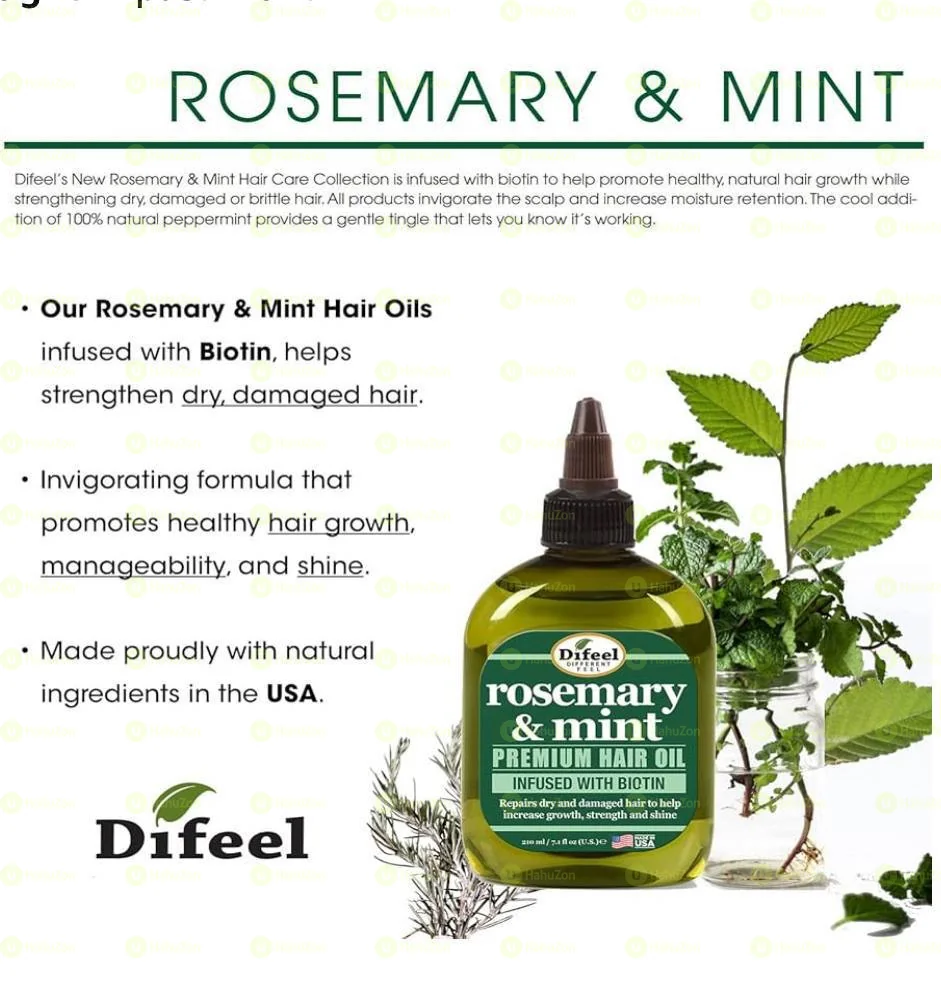 Difeel Rosemary and Mint Premium Hair Oil