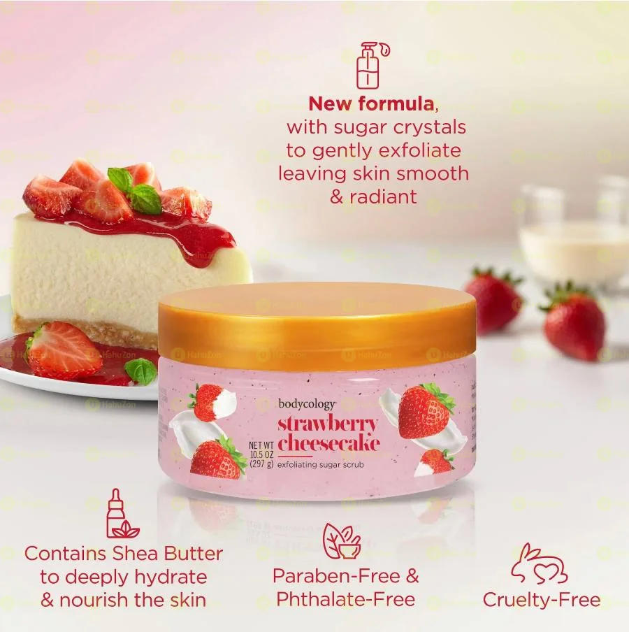 Bodycology Exfoliating Body Scrub, Strawberry Cheesecake