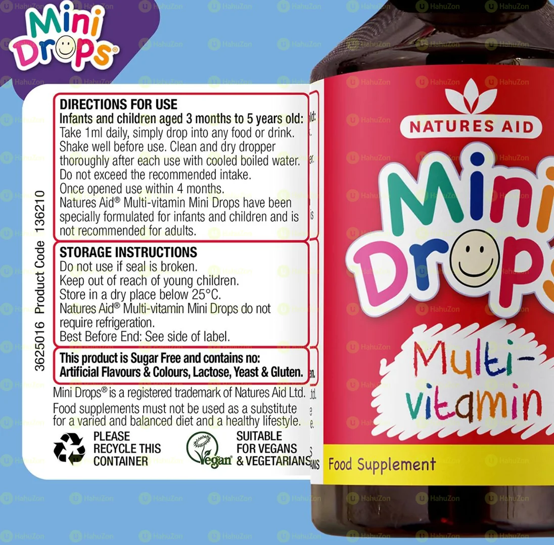 Nature's Aid Multi Vitamin Drops Orange 50ml