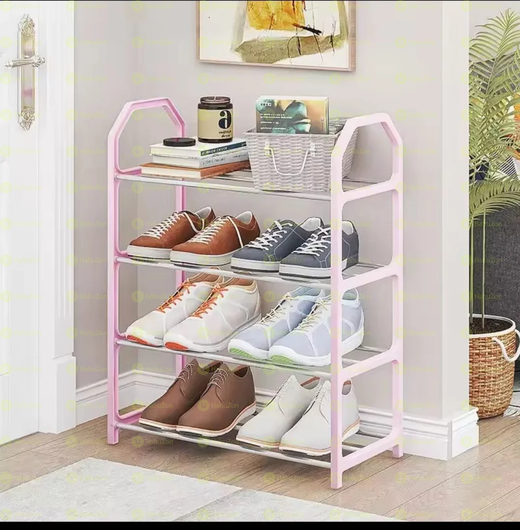 ባለ 4 ደረጃ ጫማ መደርደሪያ