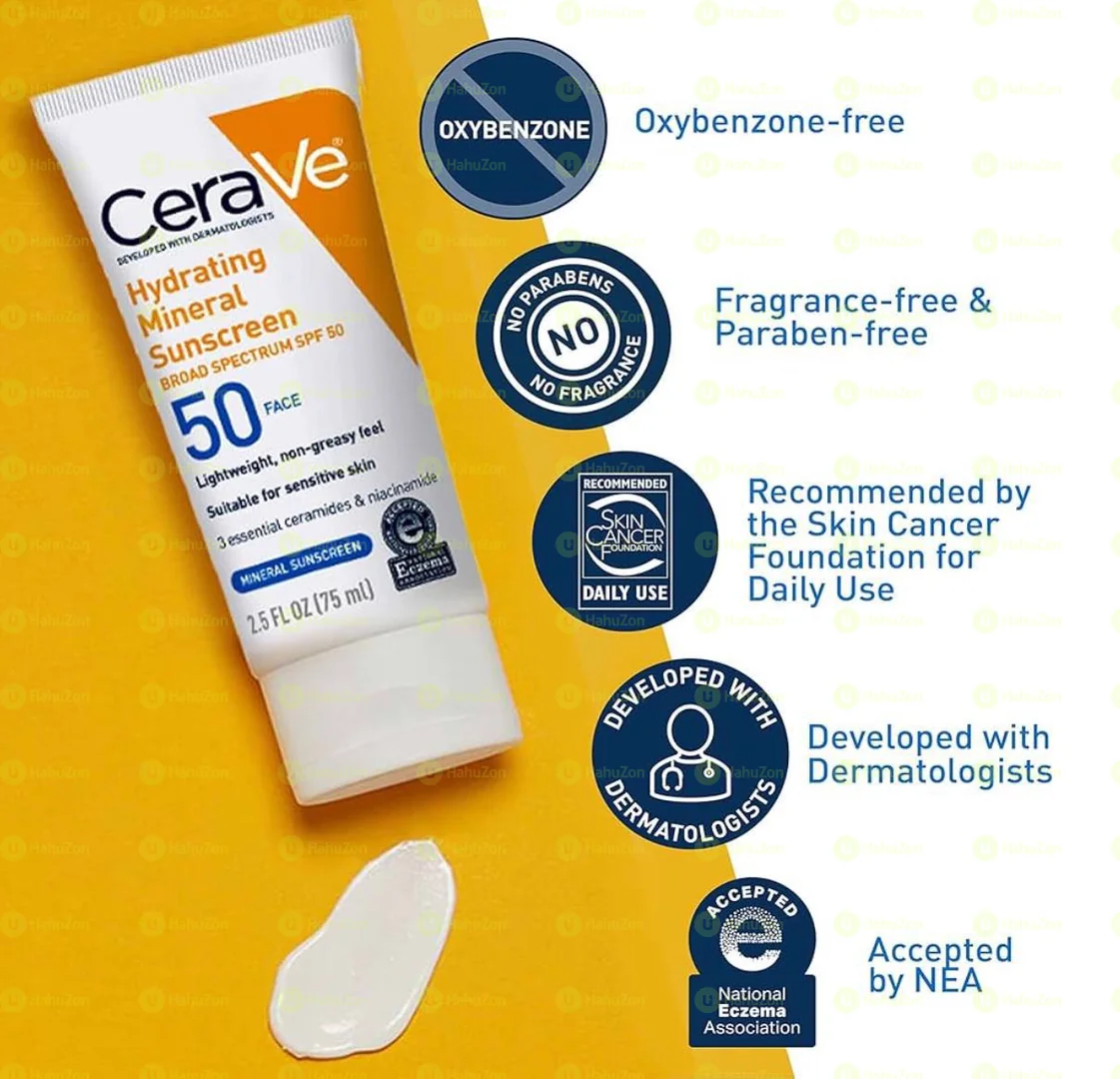 CeraVe 100% Mineral Sunscreen SPF 50