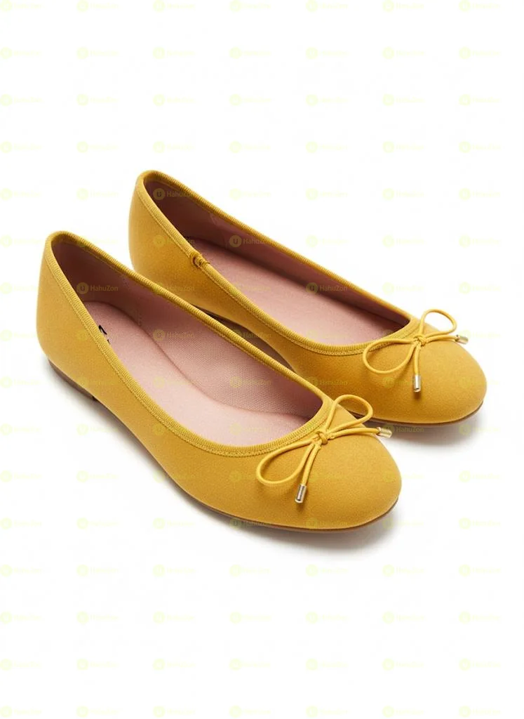 Plain Bow Ballerina Women's Flat