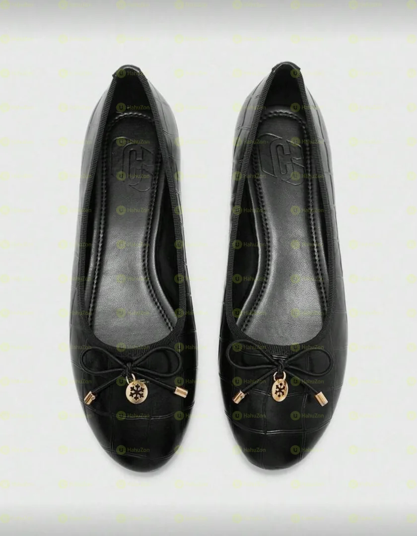 Plain Bow Ballerina Women's Flat