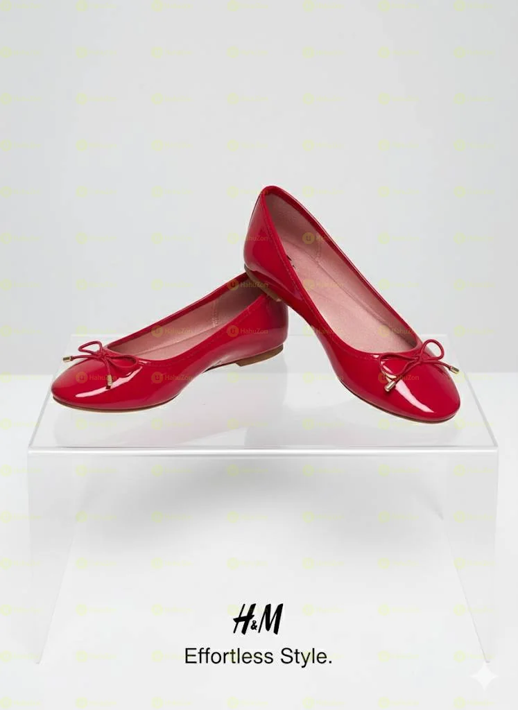 H&M Plain Bow Ballerina Women's Flat