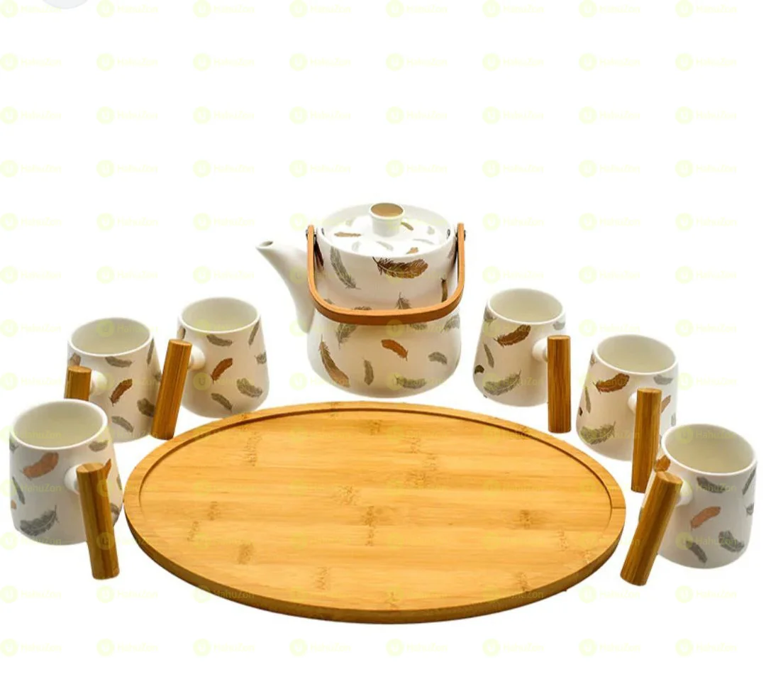 8 Pcs Ceramic Tea And Milk Set