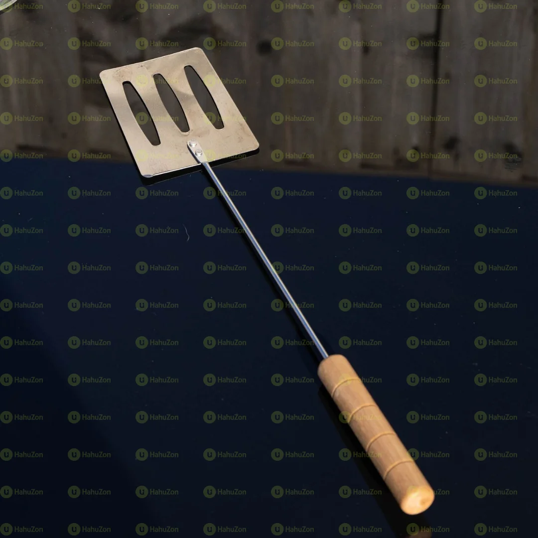 2 Pcs BBQ Tool Set With Wooden Handles