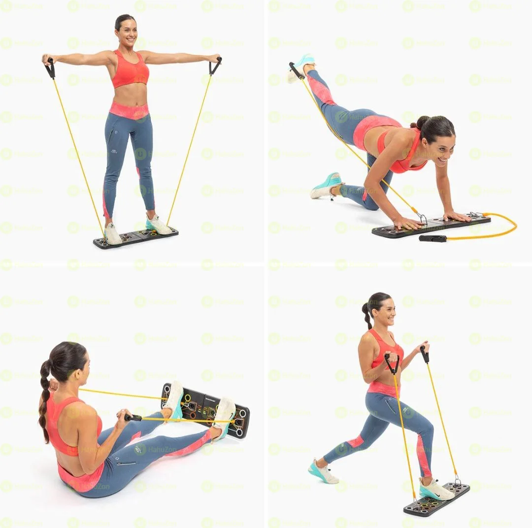 Push-Up Board with Resistance Bands