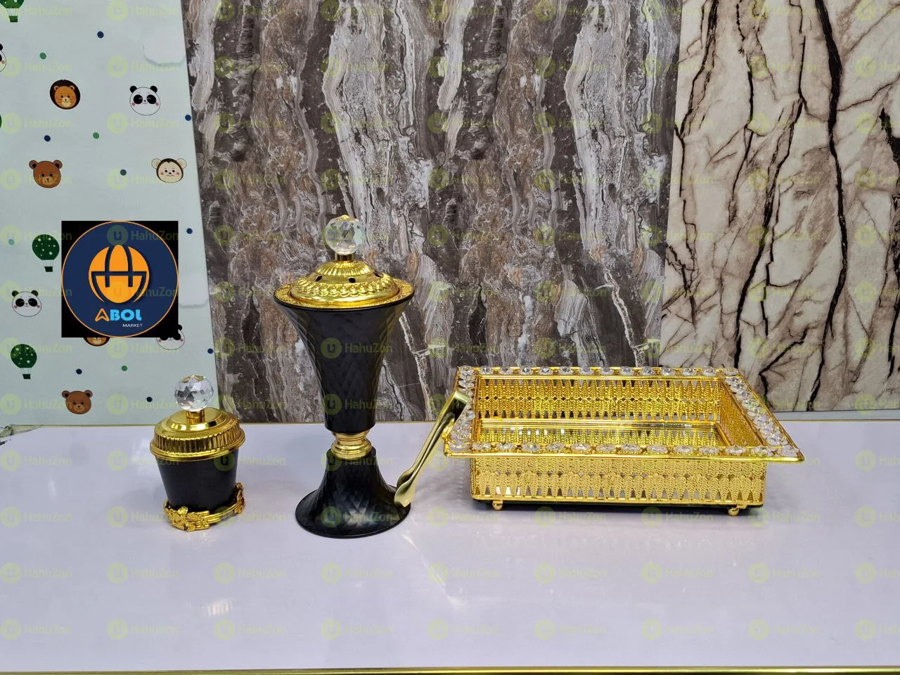 የቡና ማቅረቢያ የስኒው ከነማስቀመጫው