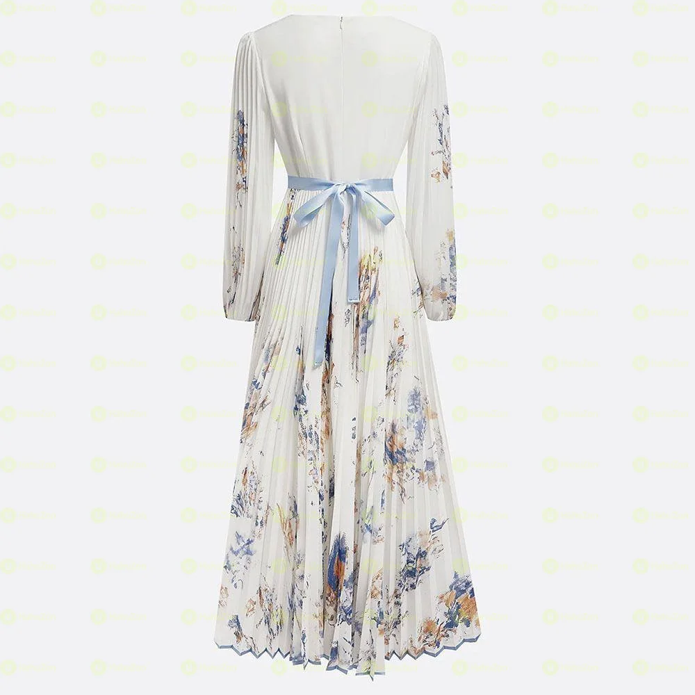 Fashion Floral Print Patchwork Bohemian Women's Dress