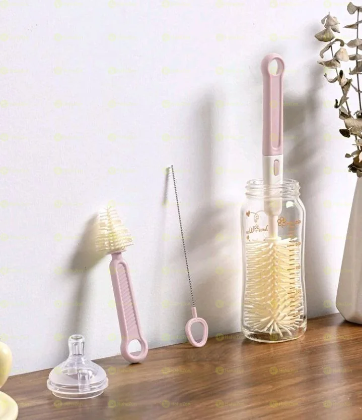 3-በ-1  ሲሊከኖን የጡጦ ብሩሽ