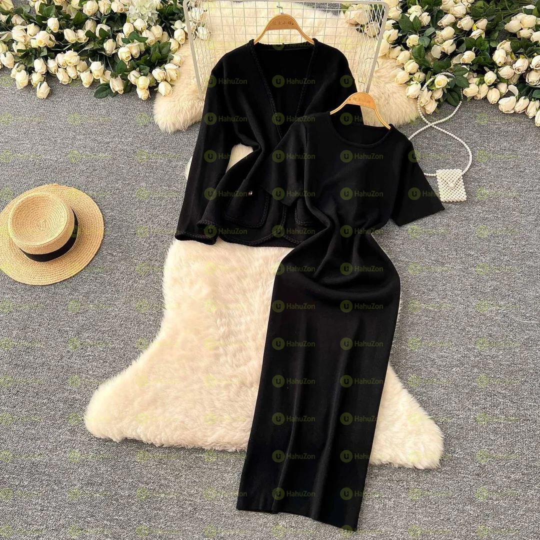 Women's 2 Teiler Strick Set