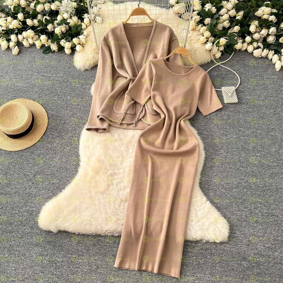 Women's 2 Teiler Strick Set