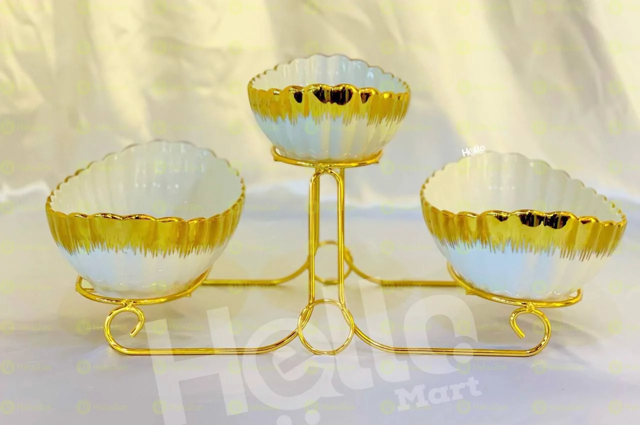 በለ 3 ተደራራቢ የምግብ ማቅረቢያ