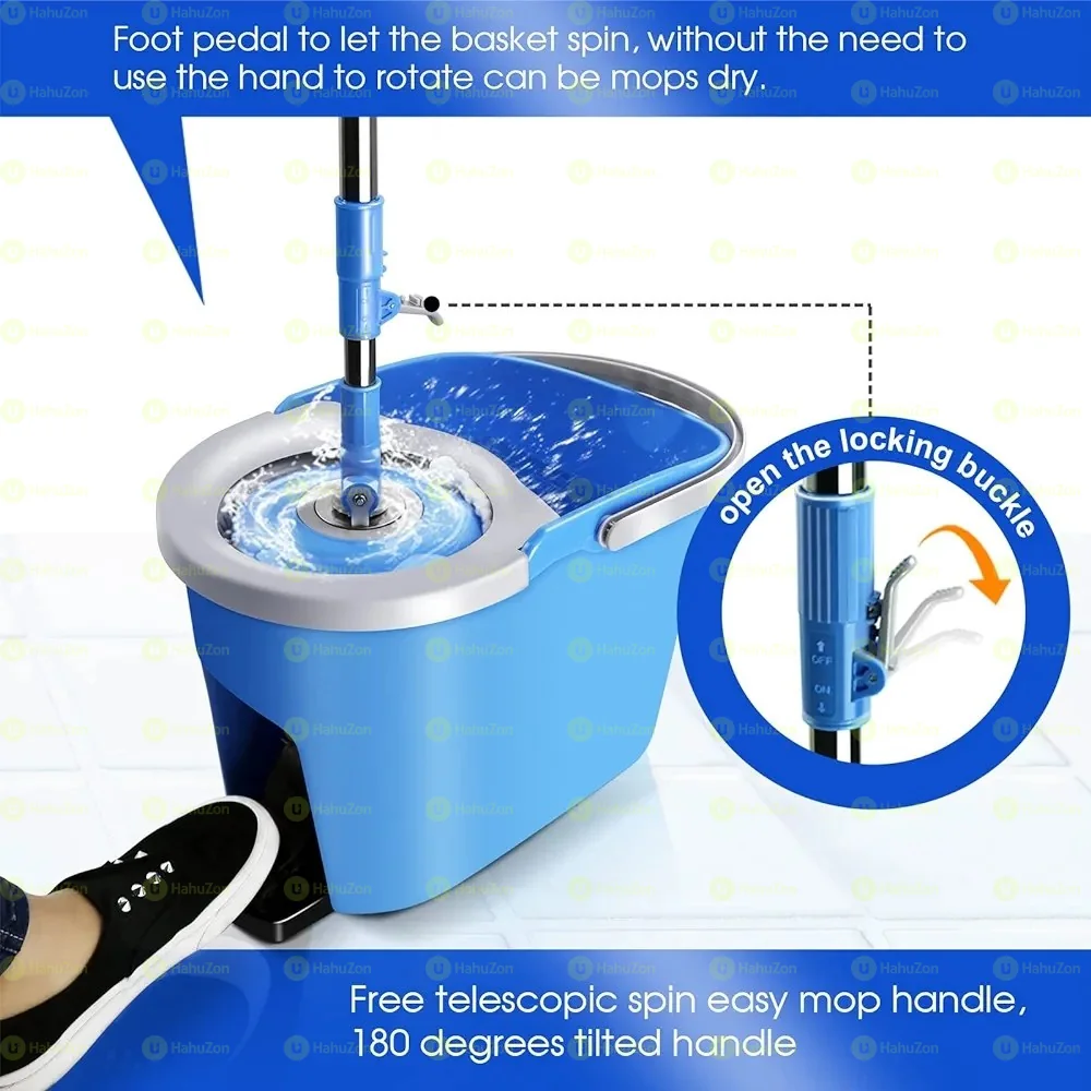 King Spin Mop 360° Microfiber Mop