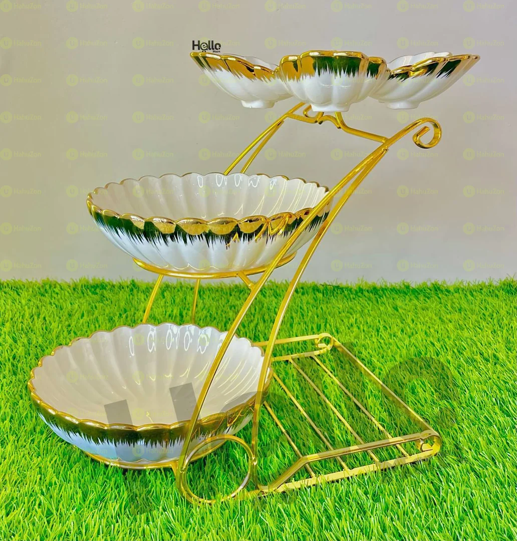 በለ 3 ተደራራቢ የምግብ ማቅረቢያ