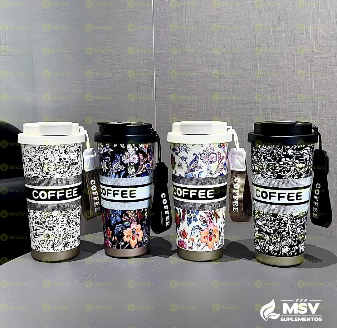 Stainless Still Coffee Mug With Straw