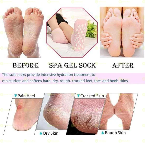Soft Moisturizing Gel Socks Foot Care
