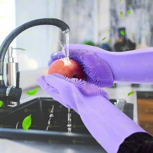 Magic Silicone Dish Washing Gloves