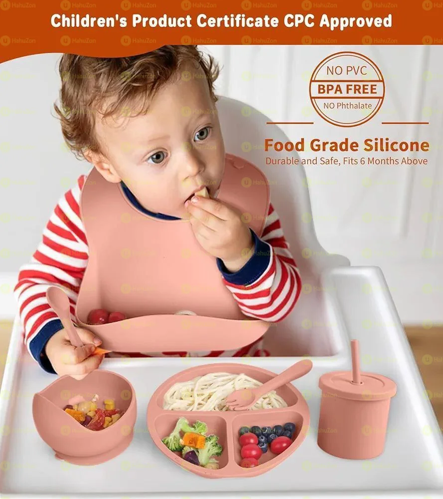 ከሲልከን የተሰራ የልጆች መመገቢያ