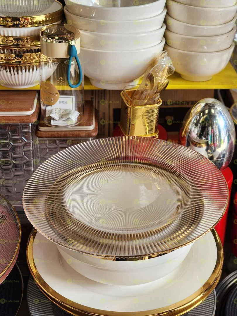 ብርጭቆ ዳኒ ሆም መመገኒያ ሳህን