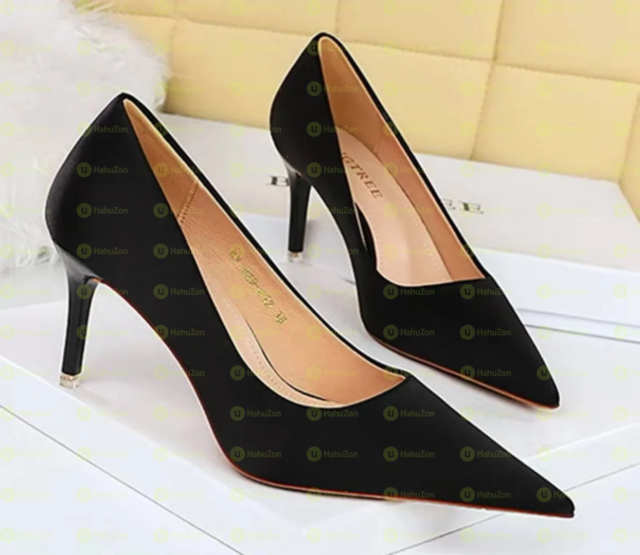 Bigtree Black Heel Shoes