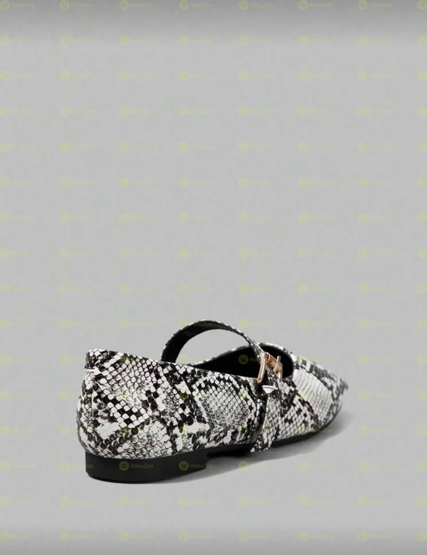 Buckle Slip On Ballerina Flat Women's Shoes