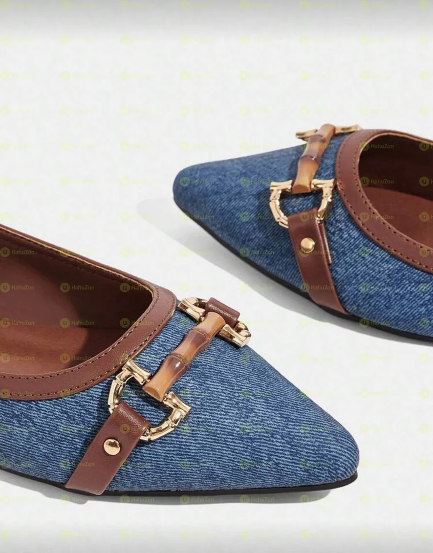 Pointy Toe Sling Flat Shoes