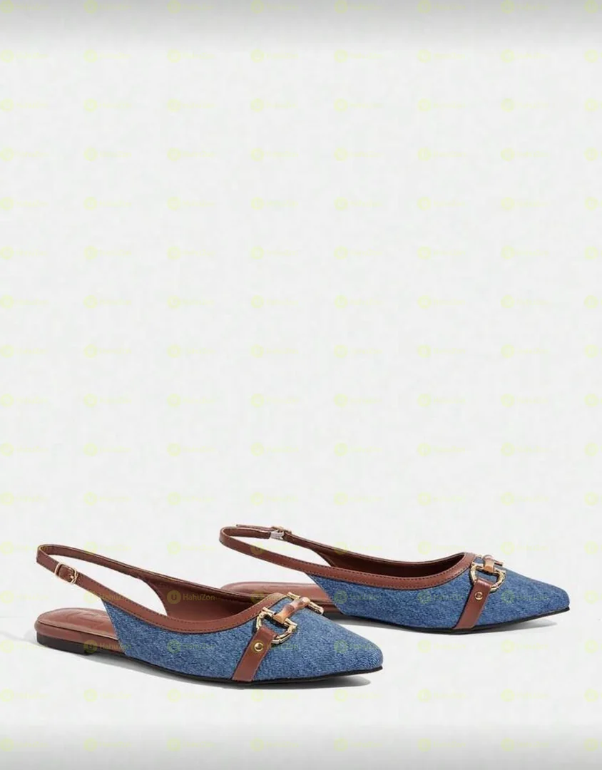 Pointy Toe Sling Flat Shoes
