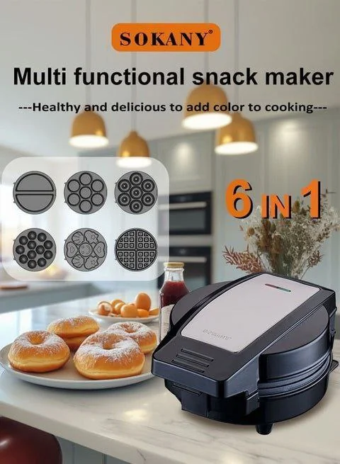 Sokany 6 In 1 Multi Snacks Maker
