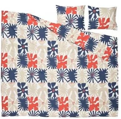 HYLSNEJLIKA Duvet Cover and 2 Pillowcases
