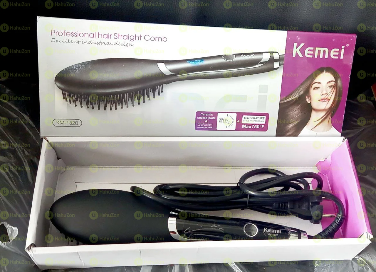 Kemei Hair Straightening Brush