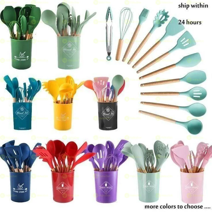 12pcs Silicone Kitchen Set
