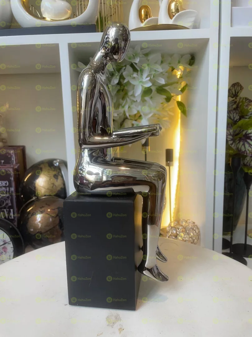 Reading Lady Ornaments Statue