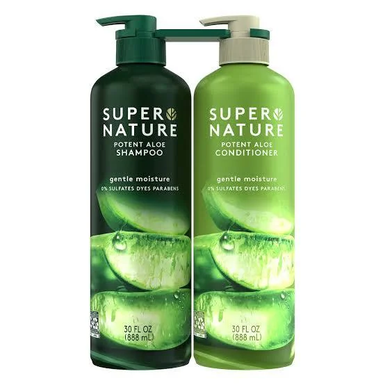 Super Nature Potent Aloe Gentle Moisture Shampoo and Conditioner