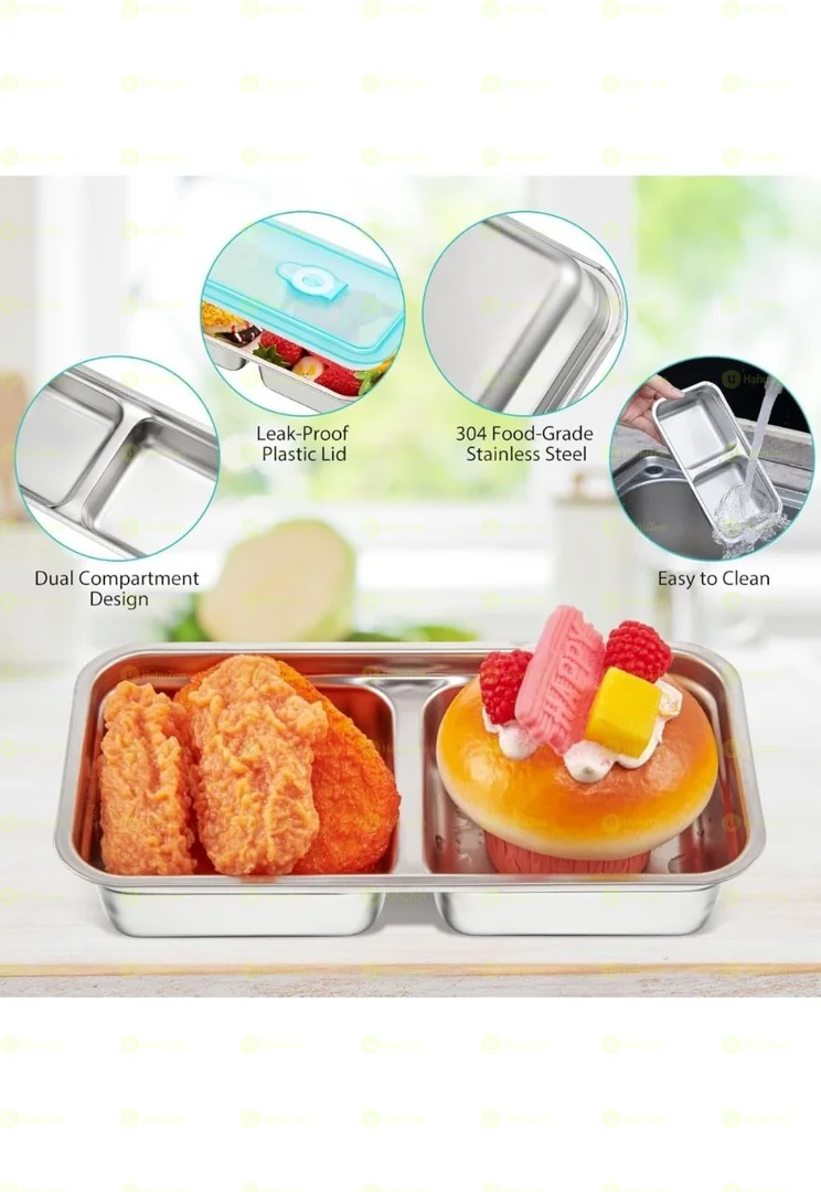 Stainless Steel Bento Boxes with Tableware Set